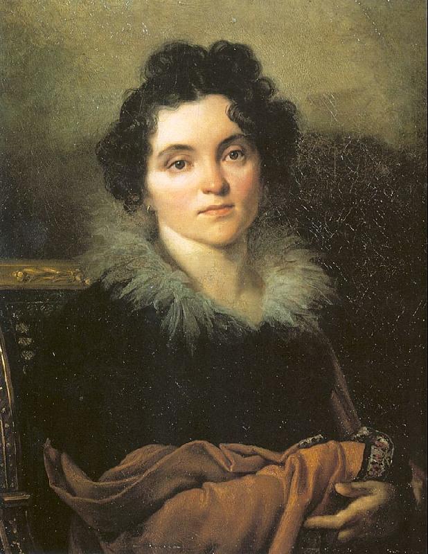 Kiprensky, Orest Portrait of Darya Khvostova Germany oil painting art